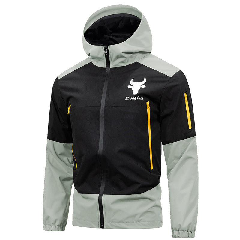Outdoor Sports And Casual Loose All-matching Windproof Hood Workwear Tops Men's Jacket
