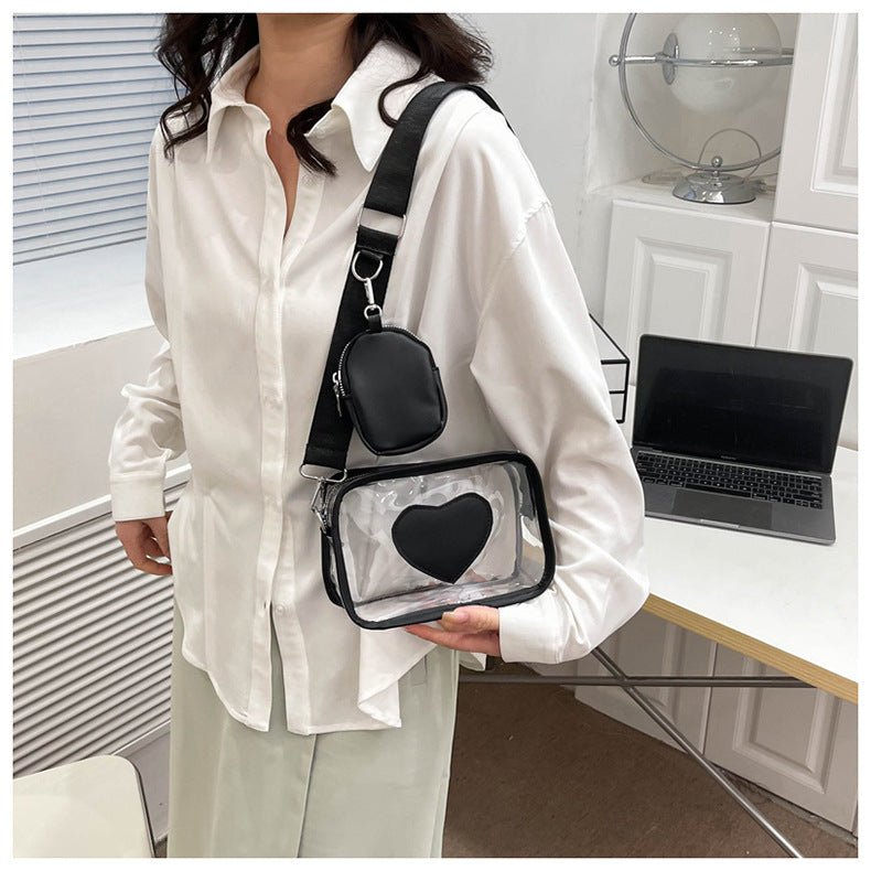 Transparent crossbody bag