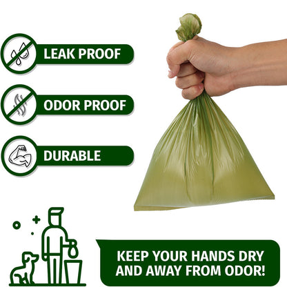 Bolsas para excrementos de perro, extra gruesas y resistentes, a prueba de fugas.