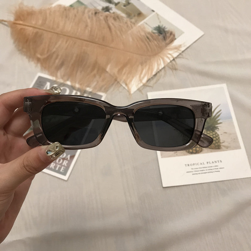 Square Sunglasses Men And Women With The Same Sunglasses Trend Retro Korean Ins Net Red Street Shooting Glasses