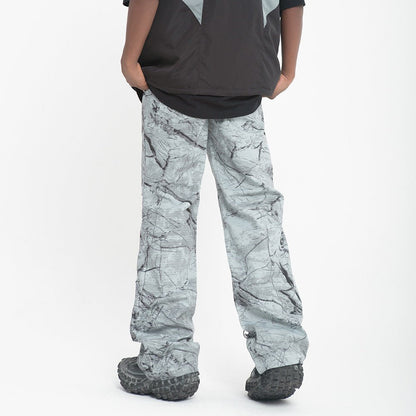 Splash Ink Tie - dye Camouflage Casual Pants Men - BAGMODA