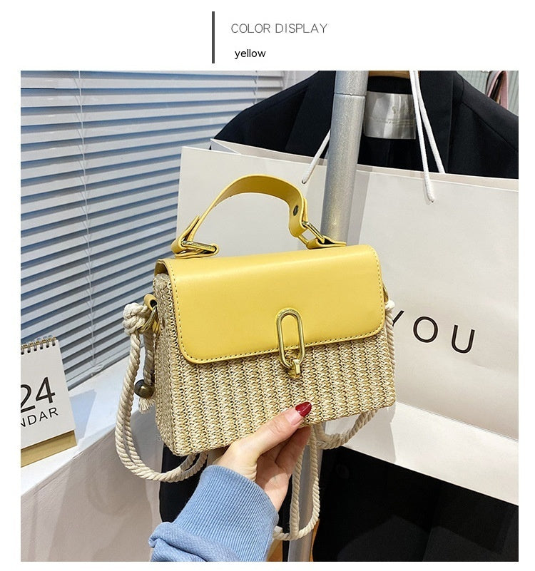 Versatile Woven Crossbody Bag