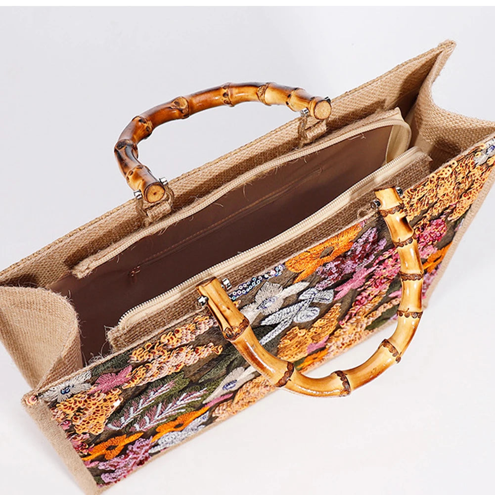 Sequin Bamboo Bag