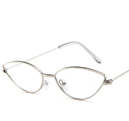 Neu Nette Sexy Sunglases Retro Cat Eye Sonnenbrille Frauen Metall Dreieck Vintage Cateye Sonnenbrille 