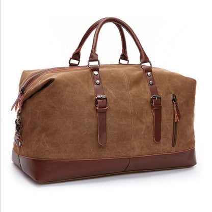 Bolso de lona retro, bolso de viaje, tendencia de moda masculina, gran capacidad, bolso de equipaje de viaje de corta distancia, bolso de hombro para hombre