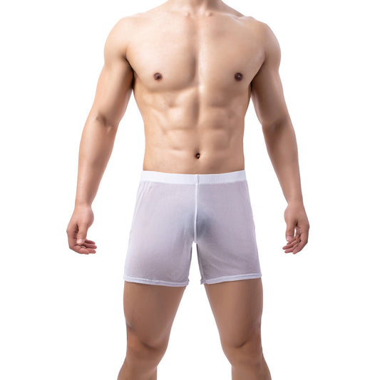 New Men's Leggings Solid Color Fully Transparent Underwear