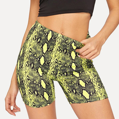 Pantalones cortos de yoga ajustados de cintura alta para mujer