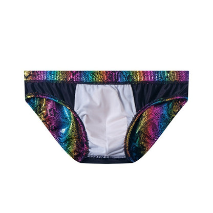 Men's Swimming Trunks Serpentine Rainbow Briefs
