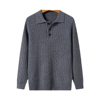 Plus Size Jacquard Top Autumn And Winter Men's Sweater