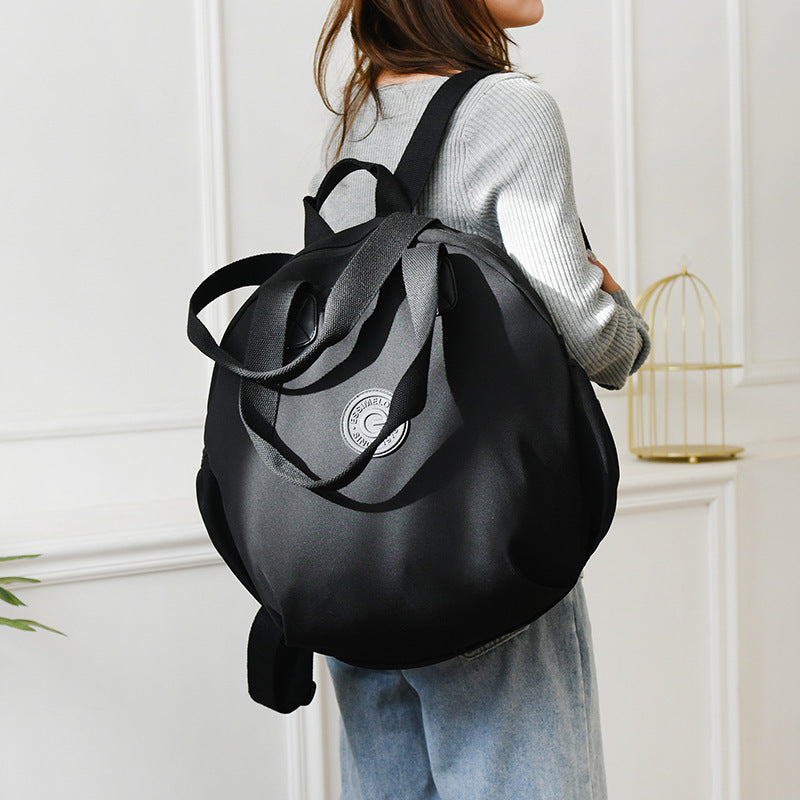 Black Round Multifunctional Backpack