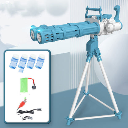 Máquina de burbujas de doble tubo súper grande para exteriores, juguete automático para hacer burbujas de jabón, juguete acuático para fiestas de cumpleaños infantiles.