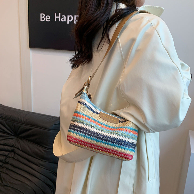 Casual Chic Woven Tote Bag