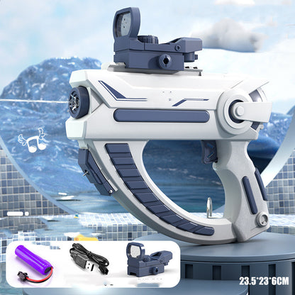Pistola de agua eléctrica automática con absorción de agua, juguete para exteriores, playa, piscina, baño, regalo para niños.