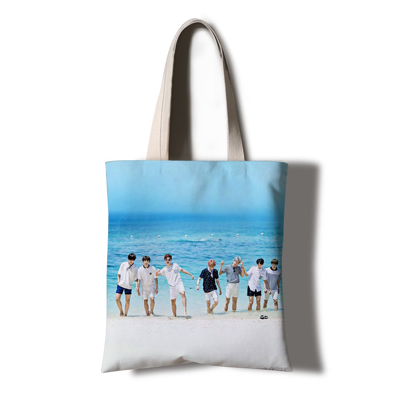Handbag student letter art travel tutorial bag