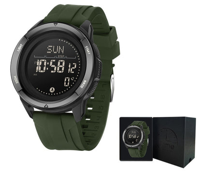 Reloj electrónico deportivo multifuncional para exteriores e impermeable para hombre.