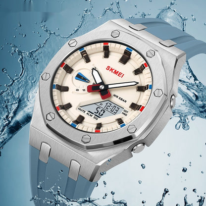 Reloj electrónico luminoso deportivo multifuncional resistente al agua