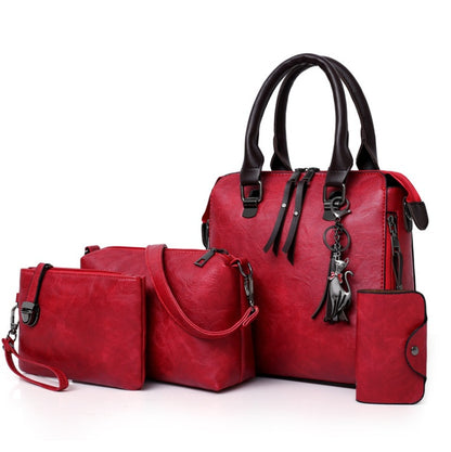 Mehrteiliges Set New Wave Fashion Handtasche Tasche Retro einfache Kindertasche Umhängetasche Messenger Bag