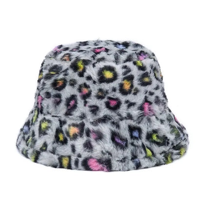 Panama Zebra Print Plush Velvet Hat - BAGMODA