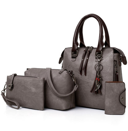 Mehrteiliges Set New Wave Fashion Handtasche Tasche Retro einfache Kindertasche Umhängetasche Messenger Bag