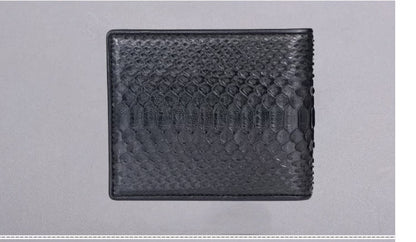 Cartera horizontal corta informal de cuero de gran capacidad para hombre