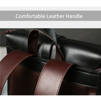 Mochila de cuero coreana para exteriores