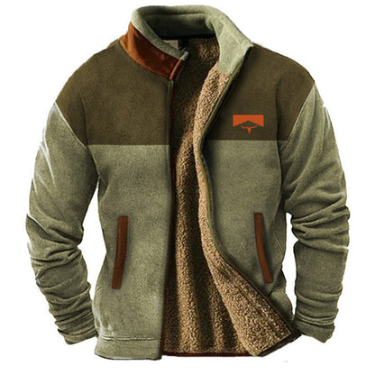 Chaqueta de forro polar informal de moda para hombre
