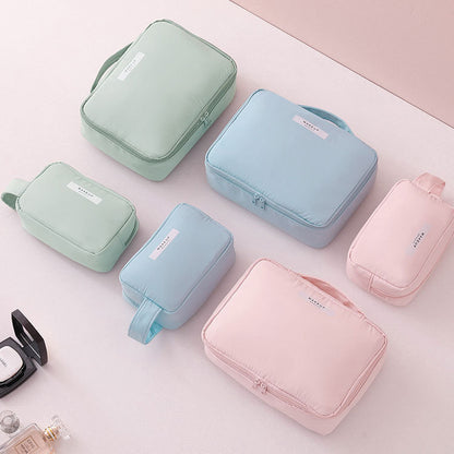 Bolsa de cosméticos portátil impermeable de gran capacidad