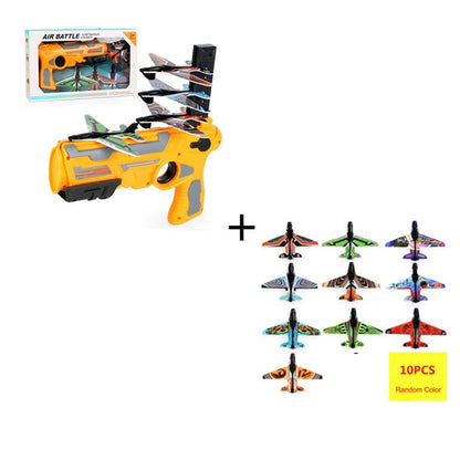 Juguetes para niños al aire libre, lanzador de modelo de planeador giratorio con lanzamiento manual