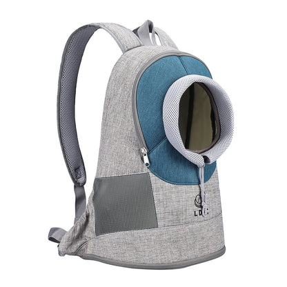 Mochila portátil y transpirable para mascotas, ideal para el hombro, para perros y gatos.
