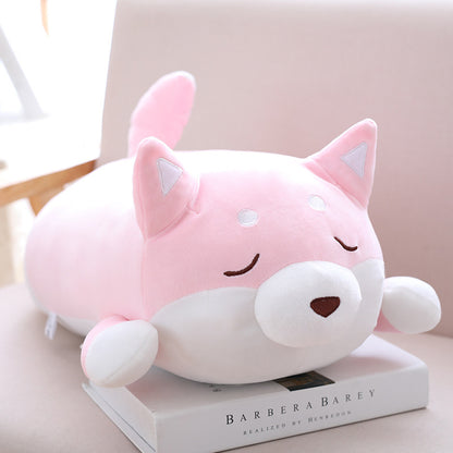 Peluche de perro Shiba Inu gordo de 36 cm y 55 cm, suave y kawaii, con dibujos animados, regalo ideal para niños y bebés.