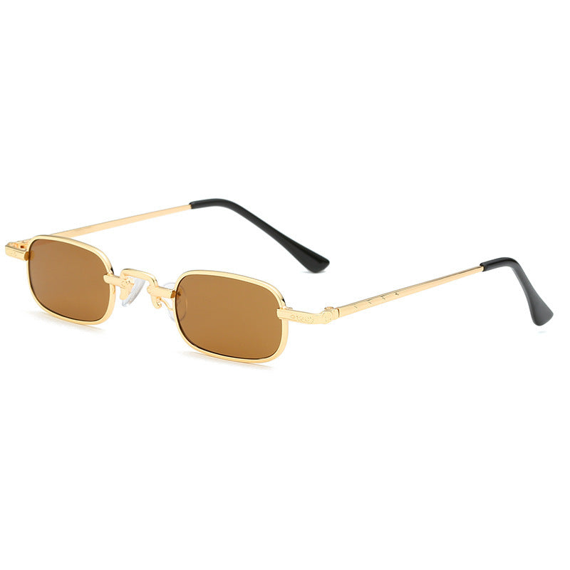 Square small frame men and women sunglasses