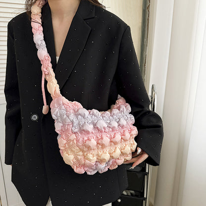 Bolsa de burbujas plisada con forma de nube