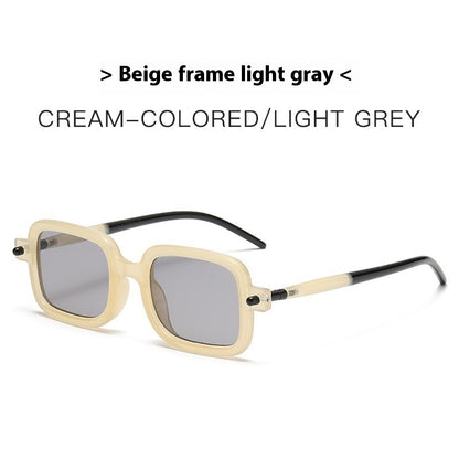 Retro Künstlerische Quadratische Sonnenbrille Damen