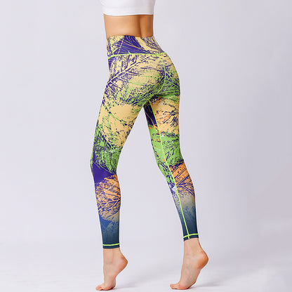 Pantalones de yoga de marca original para mujer con estampado personalizado