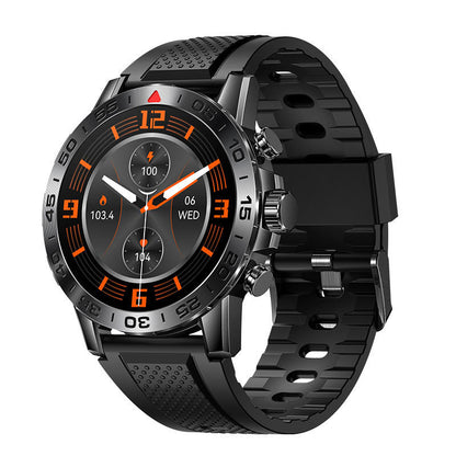Reloj inteligente con llamadas Bluetooth, reproducción de música, frecuencia cardíaca, presión arterial, multideporte, resistente al agua