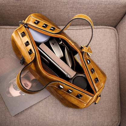 Bolso de mano de un solo hombro estilo retro europeo y americano