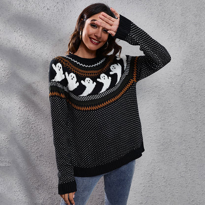 Prendas de punto vintage de manga larga para mujer