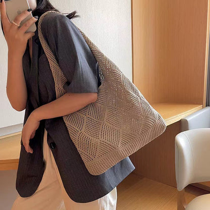 Bolsa de tejido hueco de punto