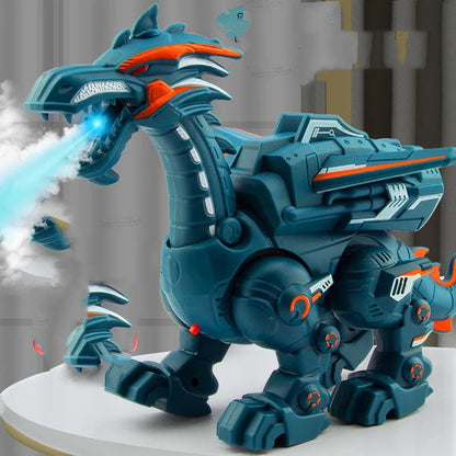 Elektrisches Spray Mechanisches Dinosaurier-Spielzeugmodell Multifunktionales Sound- und Lichtspielzeug