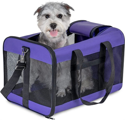 Bolsas de transporte para perros y gatos, para coche, portátiles, plegables, para viajes al aire libre, transpirables.