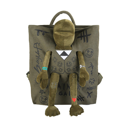 Reise-Graffiti-Druck süßer Frosch Rucksack