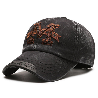Gorra de béisbol de mezclilla lavada americana para pareja, primavera y otoño