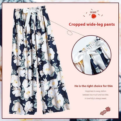 40 Baumwolle Seide Pyjama Hose Sommer Frauen