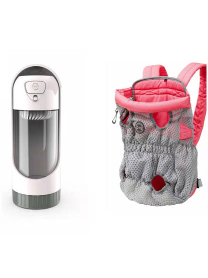Mochila transportadora de mascotas para viajes al aire libre, de malla, transpirable, para el hombro