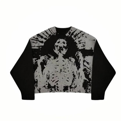 Street Knitwear Bedruckte Herbstpullover