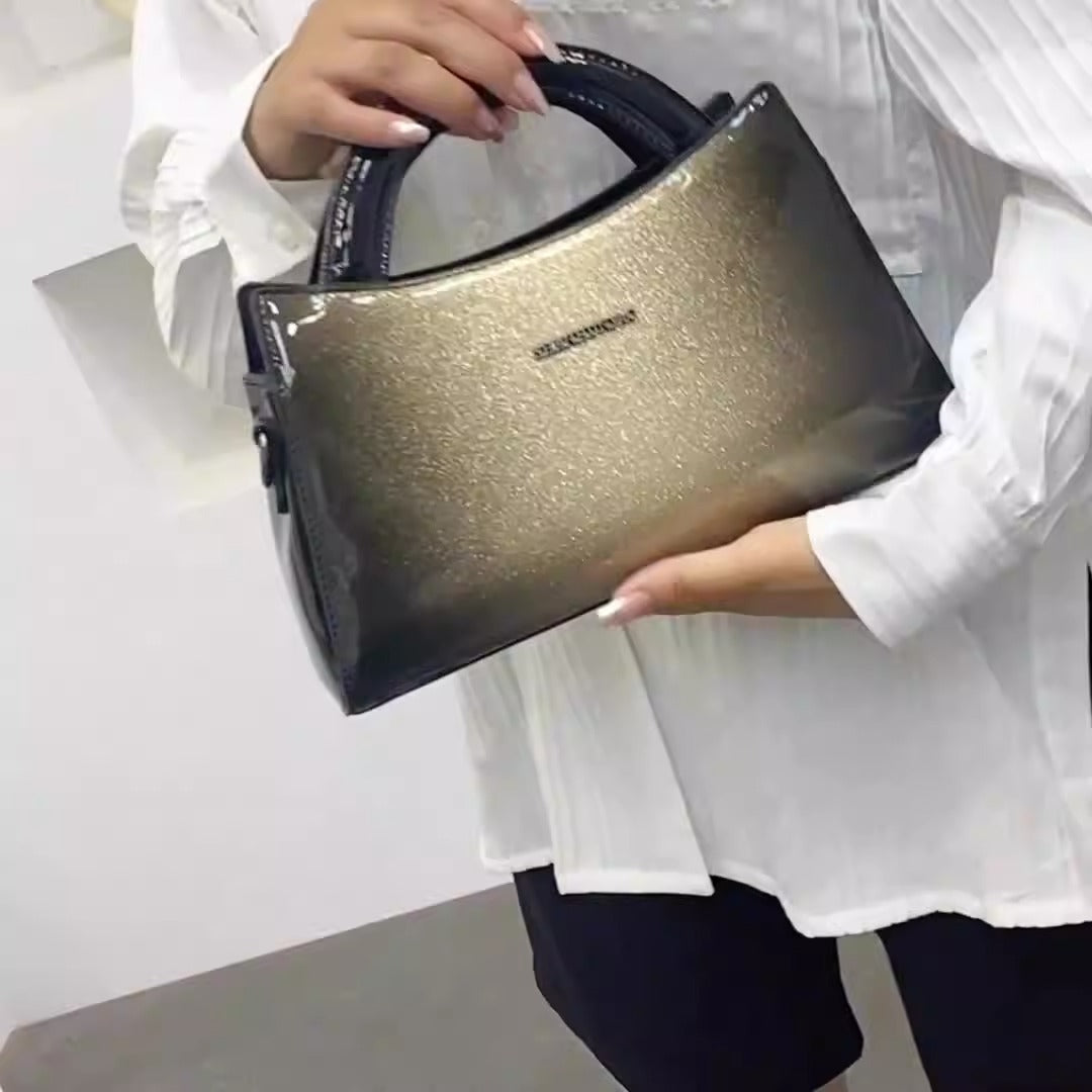 Glam Metallic Small Square Bag