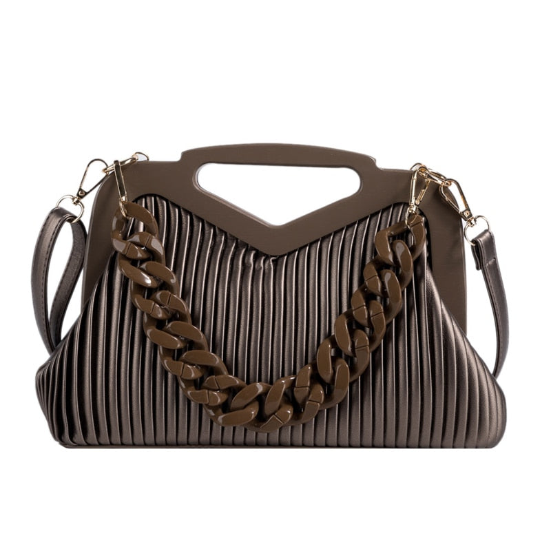 Triangle Pleated Bags