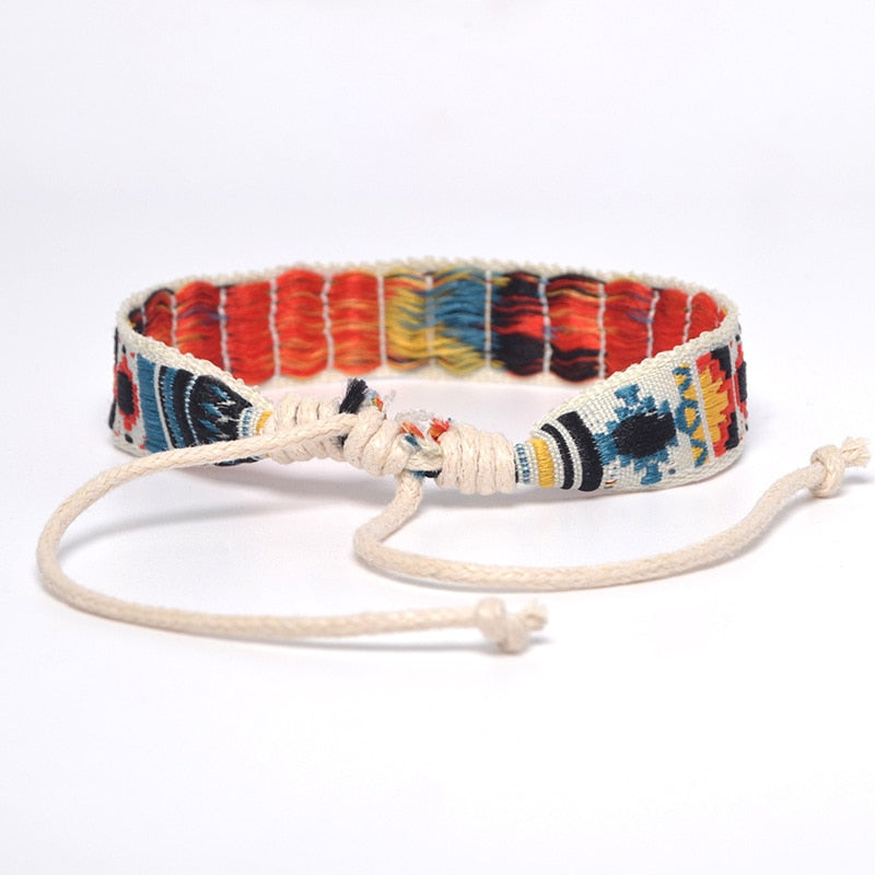 Bohemia Style Weave Rope Friendship Bracelets For Woman Men Cotton Handmade Charm Bracelet & Bangles Ethnic Jewelry Gifts