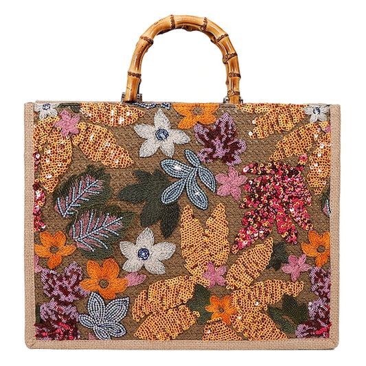 Sequin Bamboo Bag
