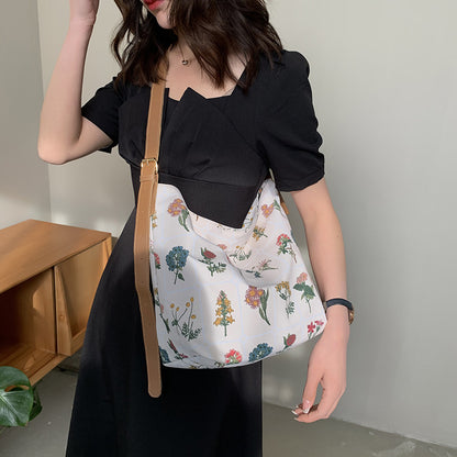 Bolso de hombro retro floral